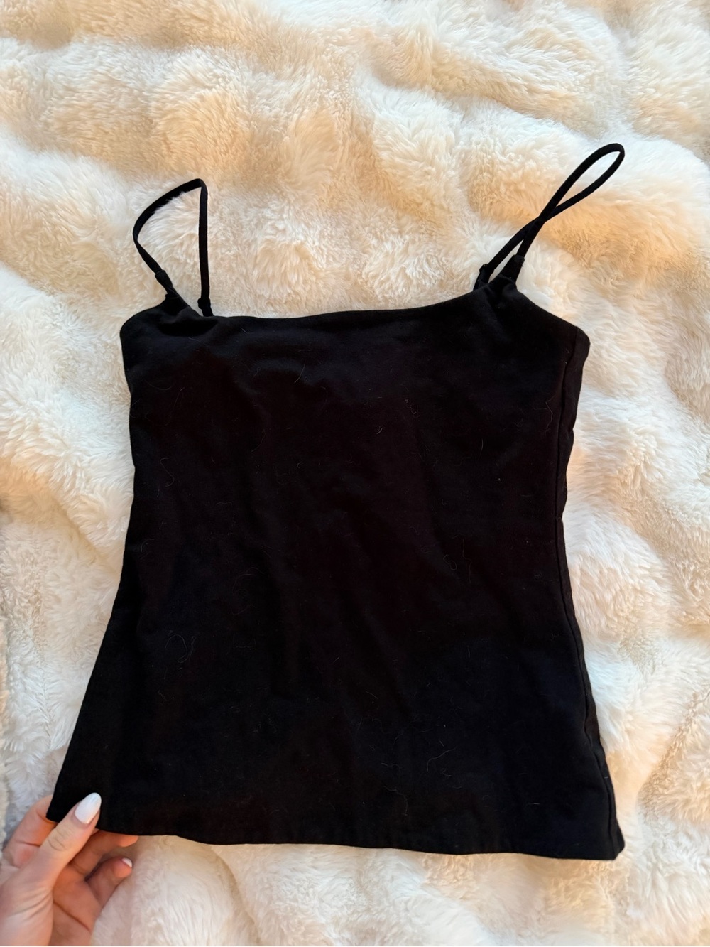 Aritzia Black Spaghetti Strap Women's Tank Top